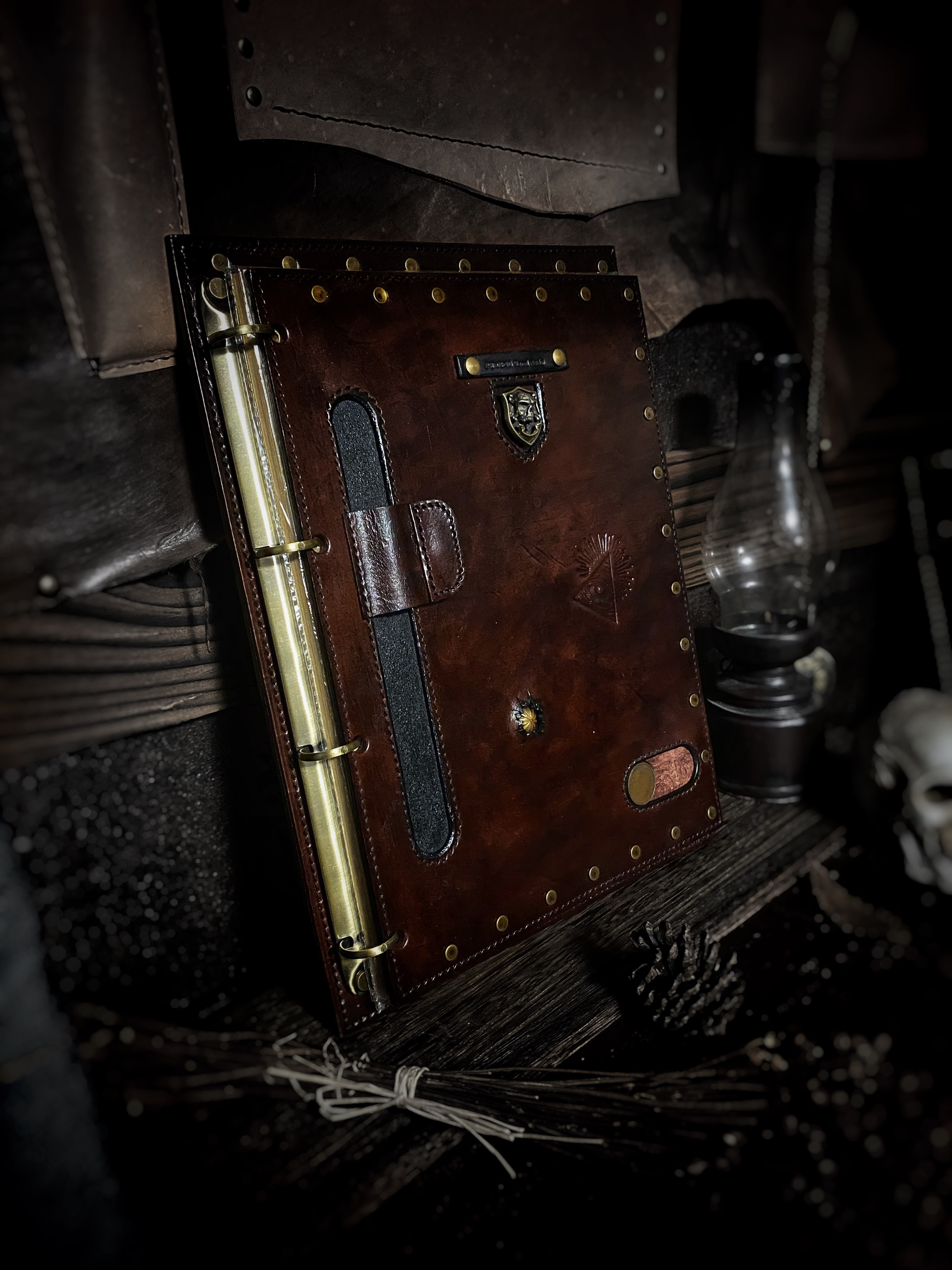 FENGMA Stitches Horses Italian Tannic Leather Battle Loss Retro Cow Leather Notebook Creative Hand Ledger Gift Customised-Taobao