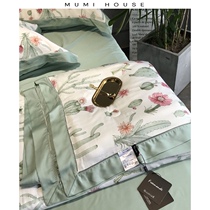  Summer cool quilt four-piece air-conditioning quilt High-end Lenzing Tencel ice silk quilt thin quilt core machine washable summer quilt