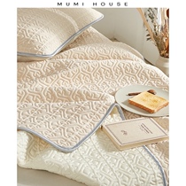  Japanese-style class A antibacterial Thai latex mat thickened washable folding ice rattan mat Summer ice silk three-piece set