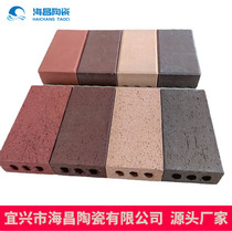 Yixing Clay Brick Vacuum Sintering Brick Wide Field Brick Vacuum Brick Permeable Brick Pavement Porous Sintered Brick Red