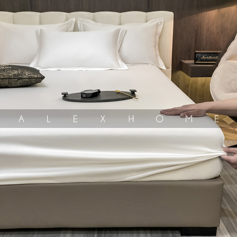 Alex High-End 140S Pure Cotton Satin Raised Fitted Sheet Single Piece Bed Cover Xinjiang Long-Staple Cotton Bed Sheet Mattress Protector Alex High-End 140S Pure Cotton Satin Raised Fitted Sheet Single Piece Bed Cover Xinjiang Long-Staple Cotton Bed Sheet Mattress Protector