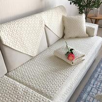 Pure cotton sofa cushion fabric art Cotton modern simple non-slip cushion Nordic four seasons universal sofa cover cover cloth towel