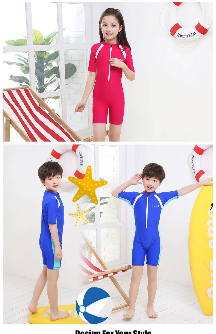 Trẻ em Xiêm Boxer Chàng trai và cô gái Con trai lớn Cha mẹ trẻ em Cô gái trẻ Đào tạo quần áo chống nắng nhanh quần bơi trẻ em nam