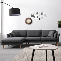 Nordic down latex sofa modern simple small apartment removable cotton linen sofa combination corner Noble Concubine