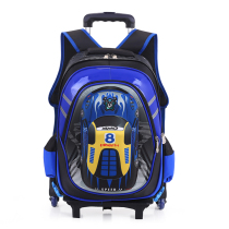 Childrens Lever School Bag Elementary School Bag Male Grade 1-3-5-6 Backpack Girls Three-Wheel Tie Pole School Bag