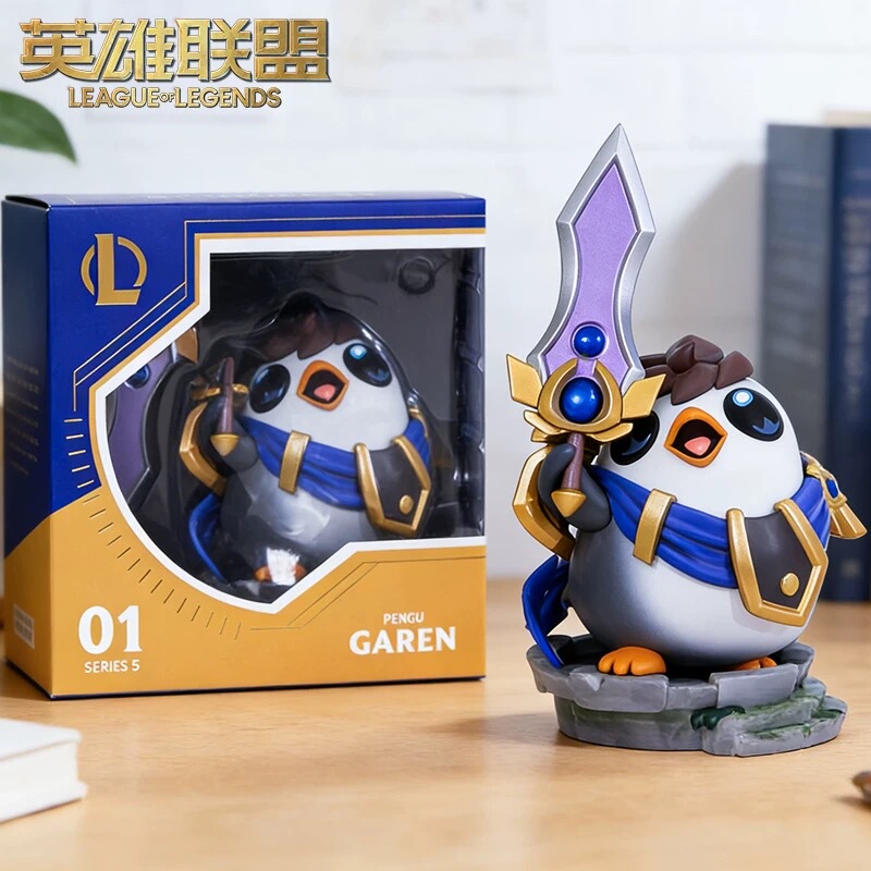 Official League of Legends Lol April Fool's Day Penguin Galen Figure Q-Version Doll Game Peripheral Authentic Product