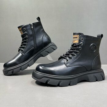 Maple fashion brand work boots martin boots cow leather
