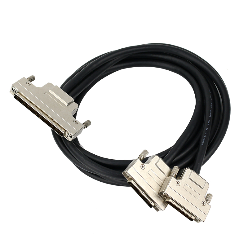 scsi connecting line SCSI line HPDB100 turn HPDB50 * 2 1 minute 2-line SCSI patch cord data line