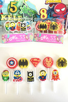 Hot selling League of heroes small yellow person modeling birthday creative candle cake special smoke-free safe purchase