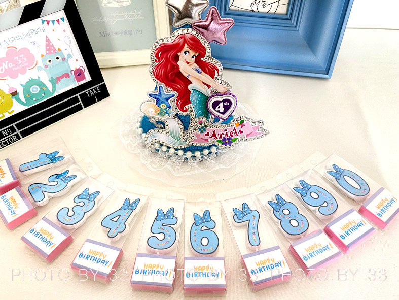 33 Love Party Birthday Number Candle Safe Smoke Free Birthday Party Cake Dressing Supplies Blue Pink