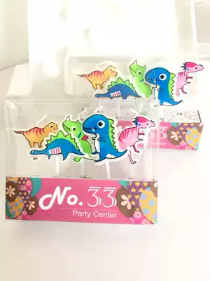 Hot-selling cartoon dinosaur shape birthday creative candle cake special smoke-free safe and secure purchase
