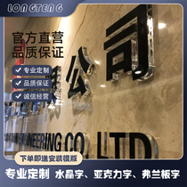 Door Head Logo Company Background Wall Advertising Character Crystal Character