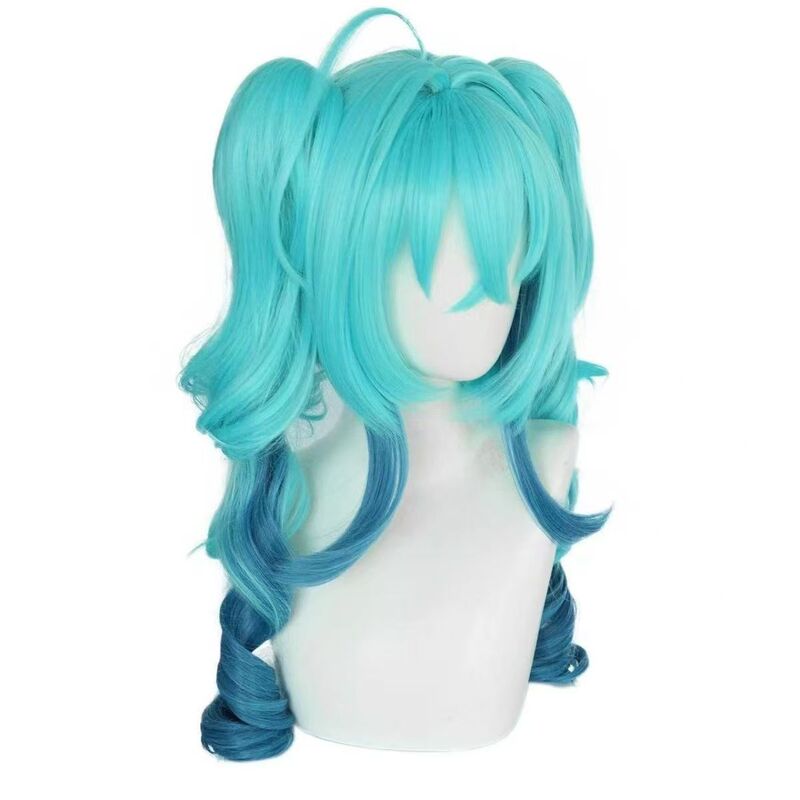 Heartbeat House Hatsune Miku Little Devil Hatsune Cos Wig Miku Onion Girl Tiger Mouth Clip-On Double Ponytails