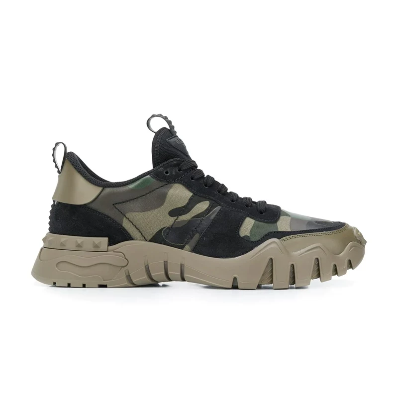 [Элитный] кроссовки Valentino 24SS камуфляж заклепки мужские спортивные UY2S0C88D