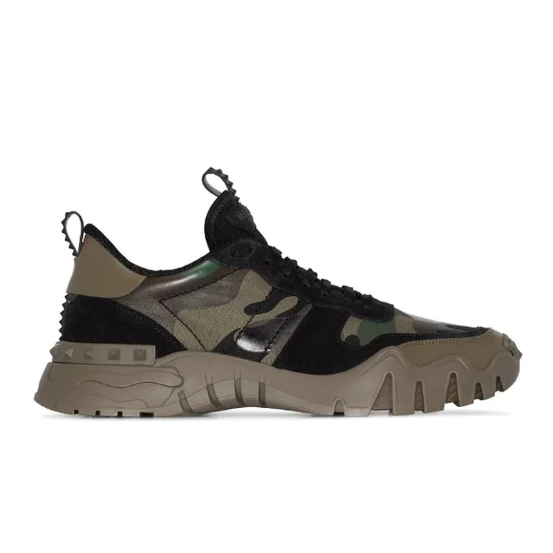 [Элитный] кроссовки Valentino 24SS камуфляж заклепки мужские спортивные UY2S0C88D
