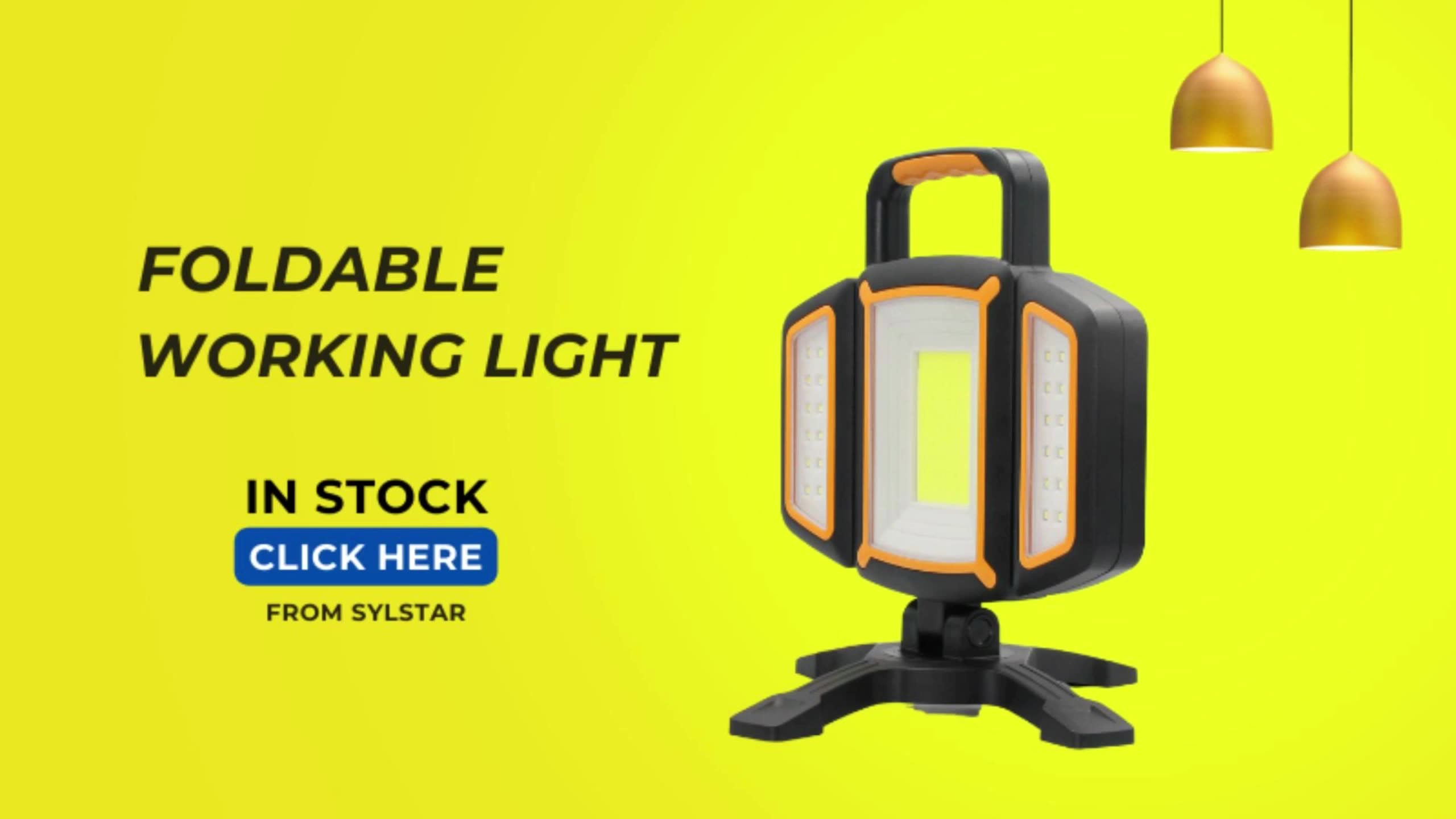 Portable Work Light 3000 Lumen Work Lamp Handheld Rechargeable