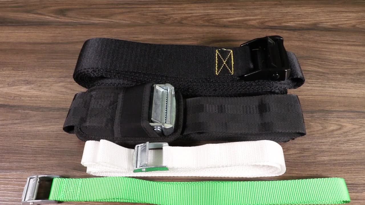 Lockable Car Cargo Restraint Recovery Retractable Lashing Strap Cam Buckle Ratchet Tie Down