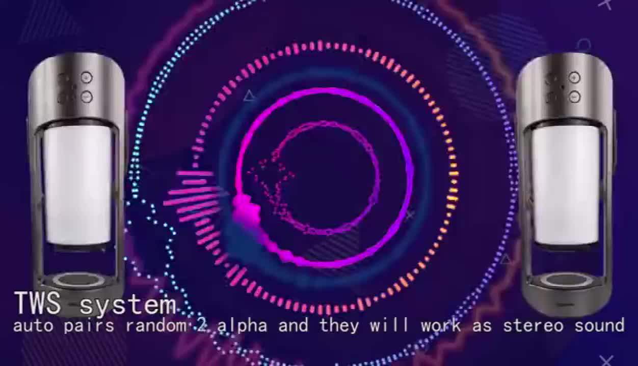 With Charging Function 10w Flame Camping Lamp Outdoor Speaker Wireless