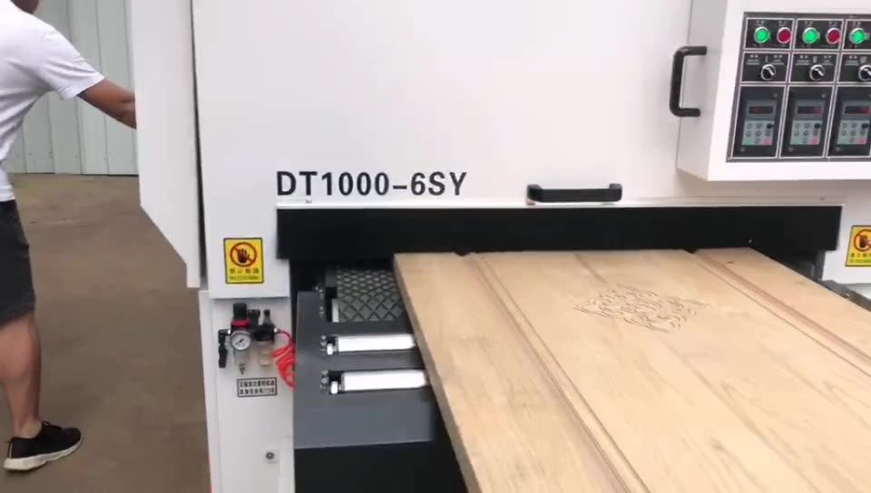 Wood Polishing Machine Automatic Combination Door Wood Disc Brush Polish Sanding Sander