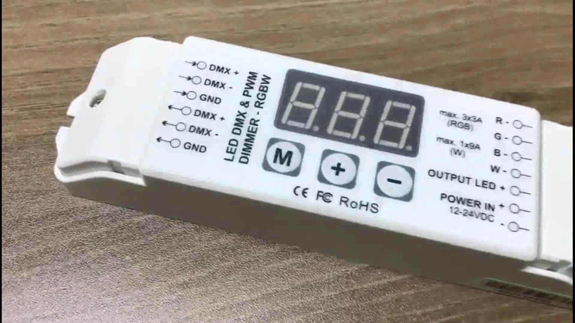 Bc834 Top Quality 4 Channel Display Rgbw Dmx Signal Master Slave Mode