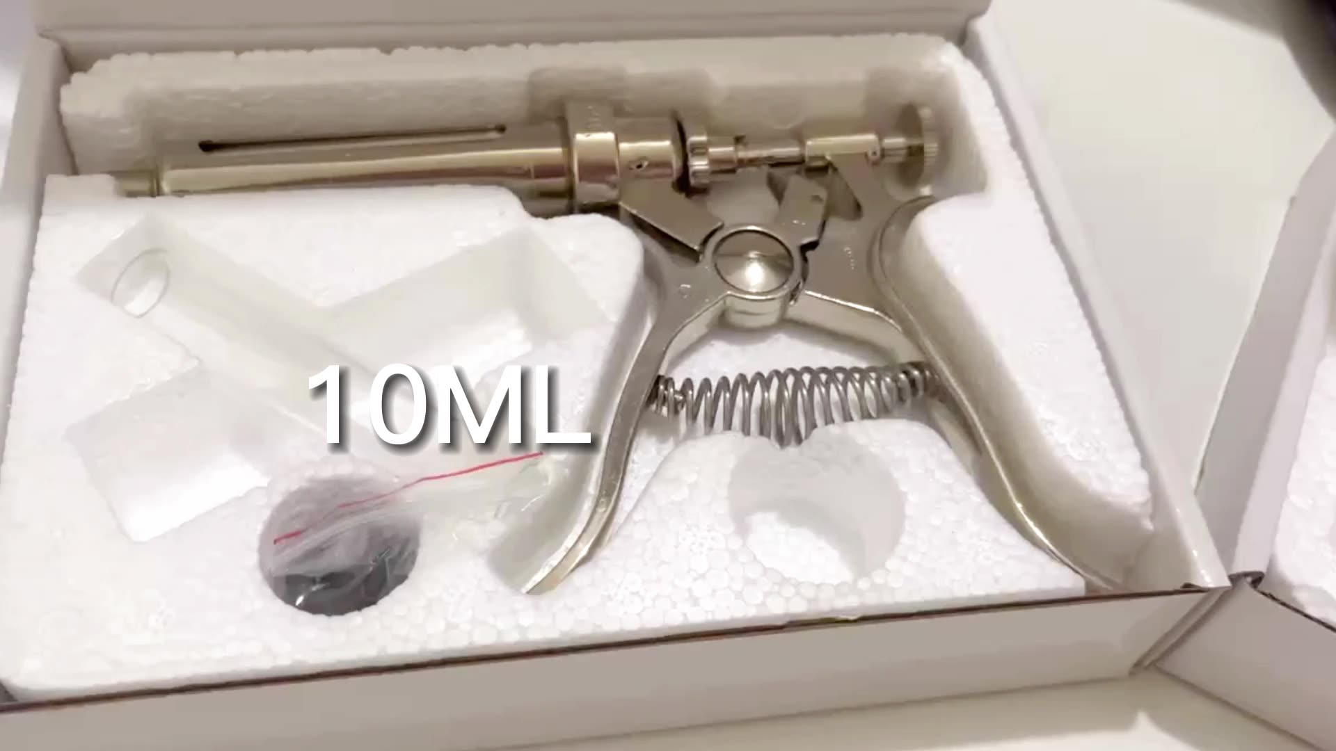 Veterinärspritze Automatisch – Edelstahl, Verstellbar, 2ml – Für Rinder, Geflügel & Kleintiere – Dauerspritze Mit Flaschenanschluss