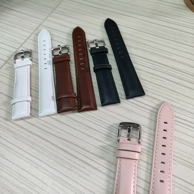 thin leather watch strap