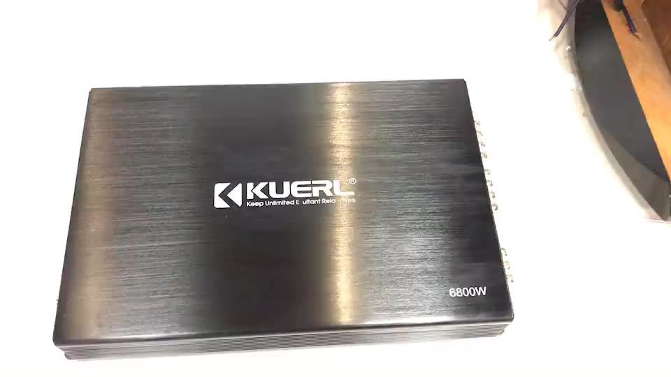 Kuerl Wd628 12v Full Range Car Amplifier 4 Channel 6800w Powerful Car