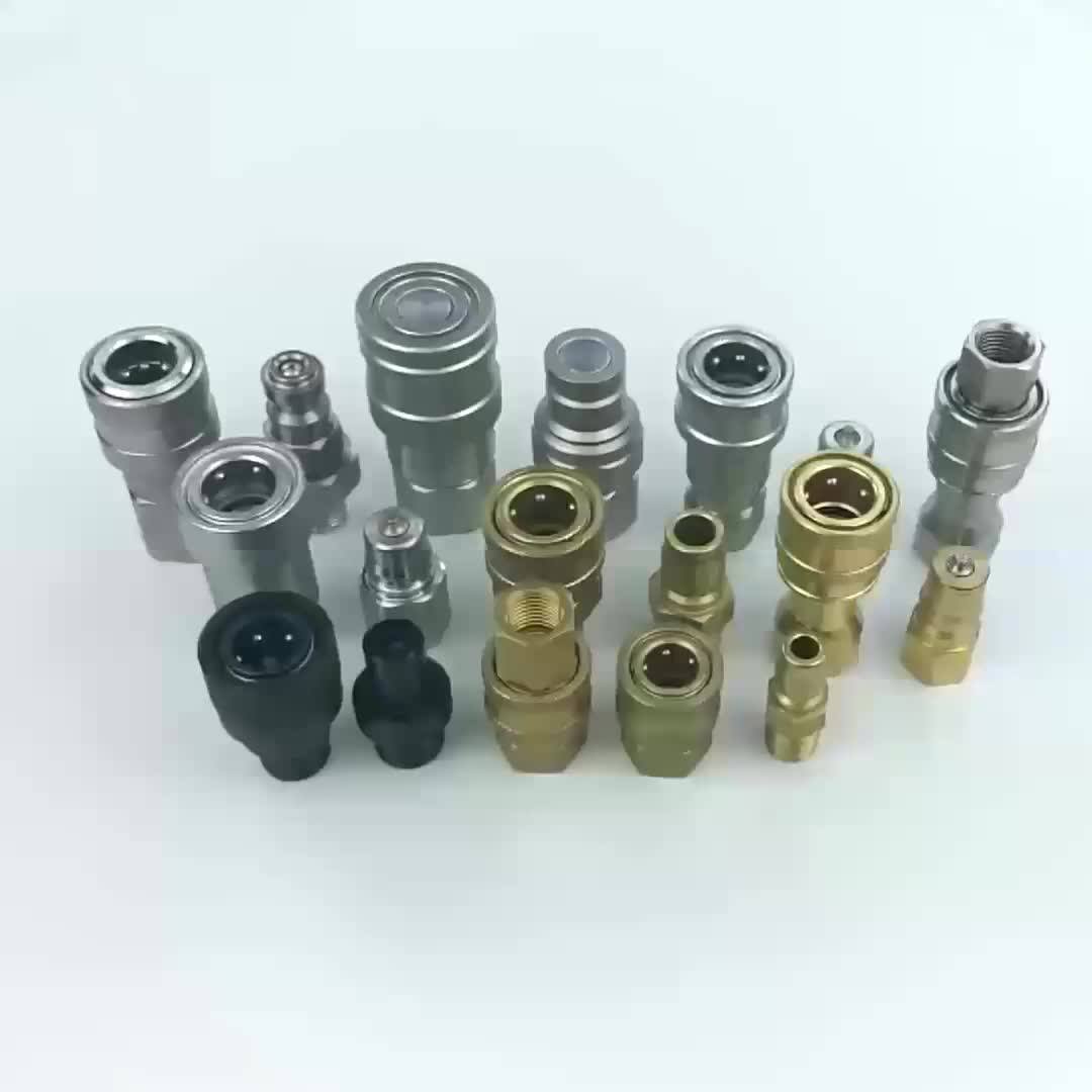 Iso16028 Ff Series Flat Face High Pressure Quick Coupler Stainless