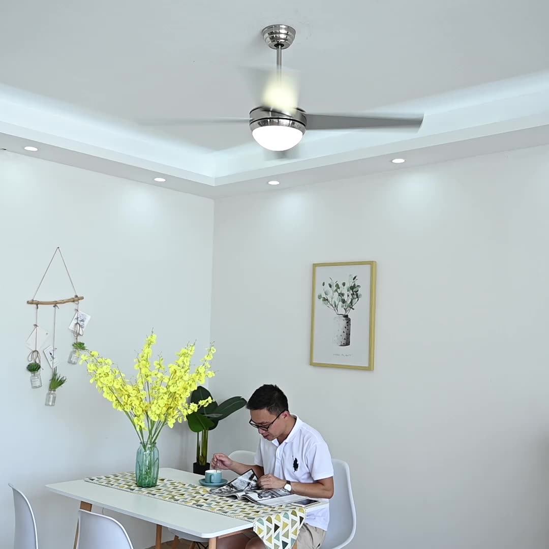 48 Inch 52 Inch Bronze Finish Light Weight Ac Ceiling Fan With Light