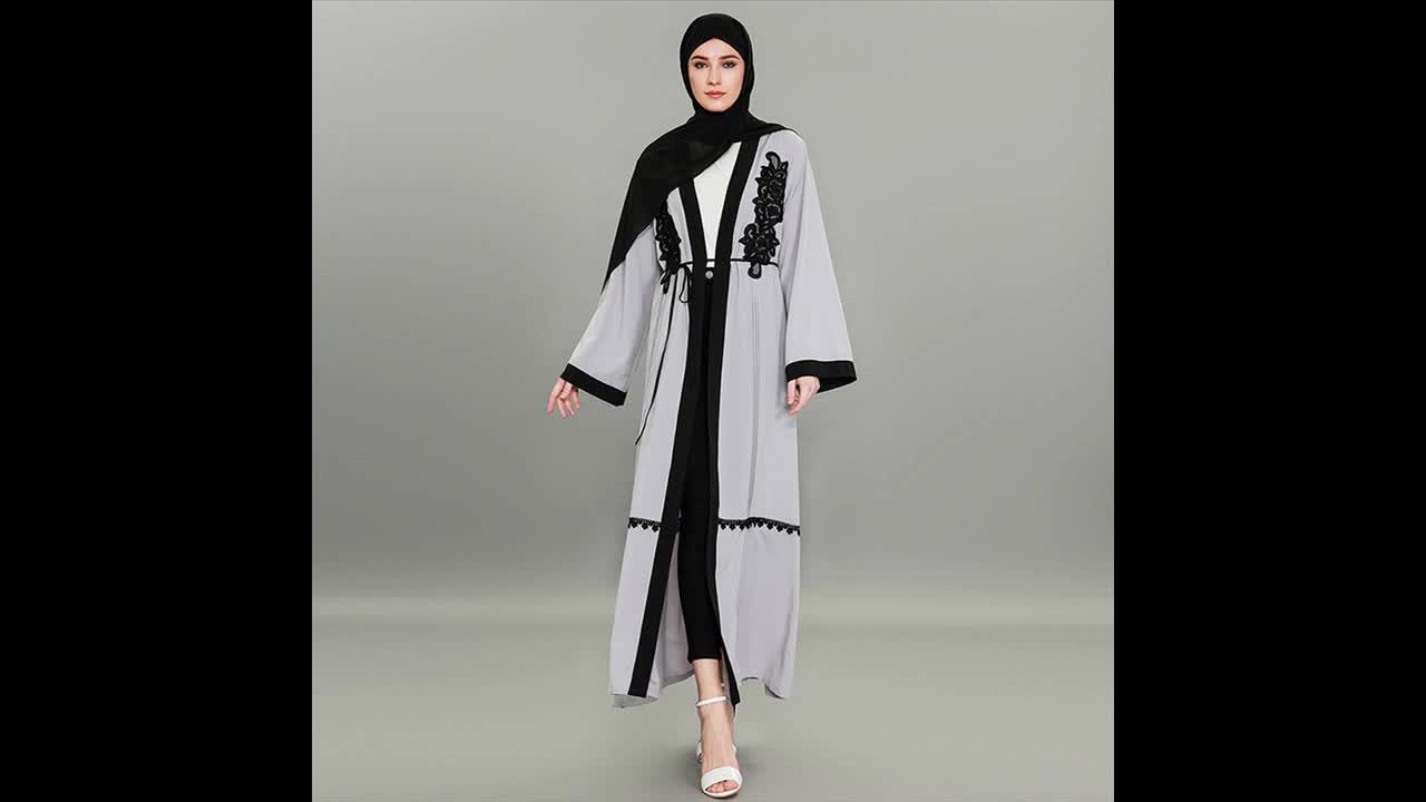 white kimono abaya