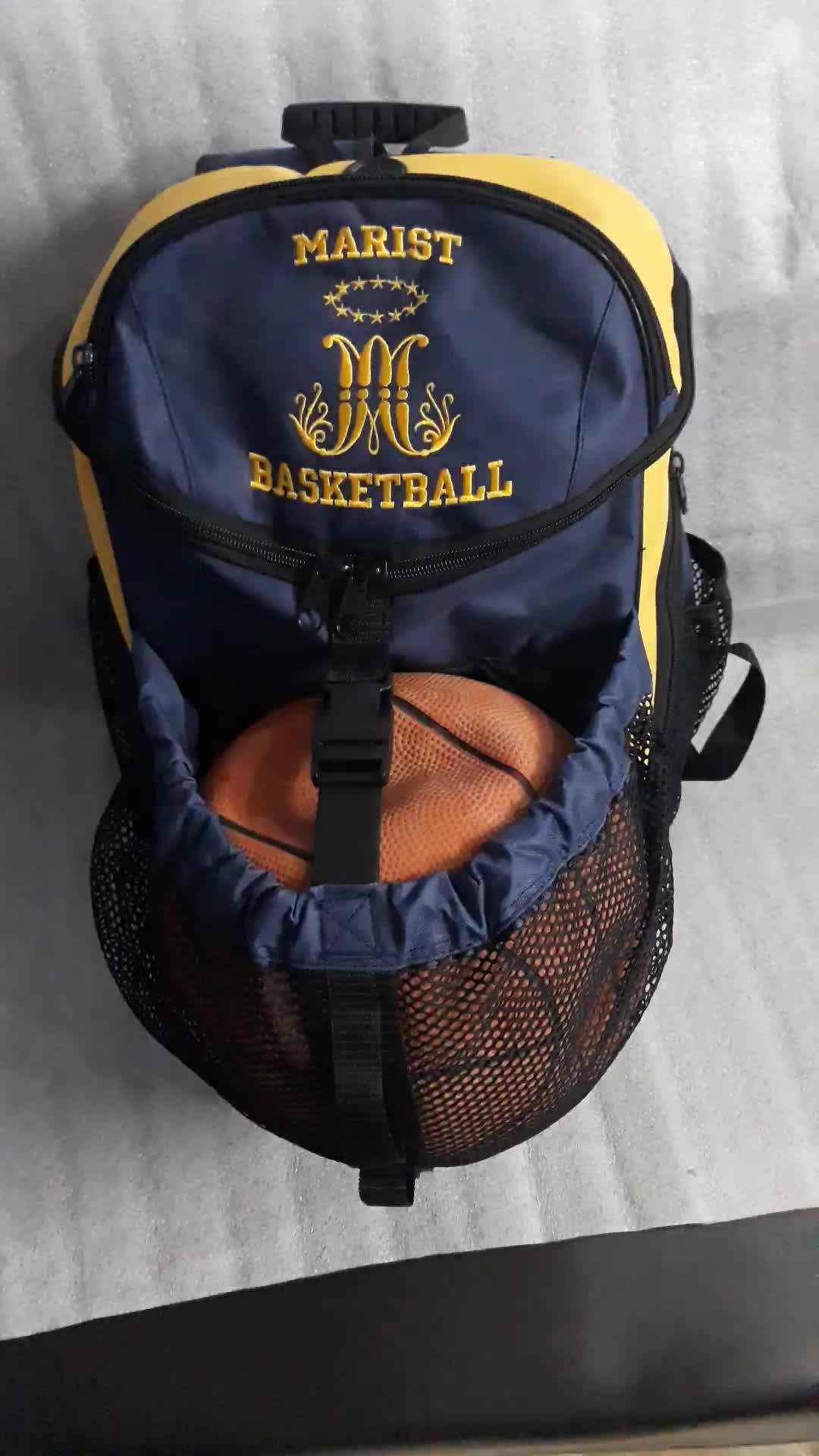Basket Ball Backpack With Ball Holder Customize Colors Buy Basket