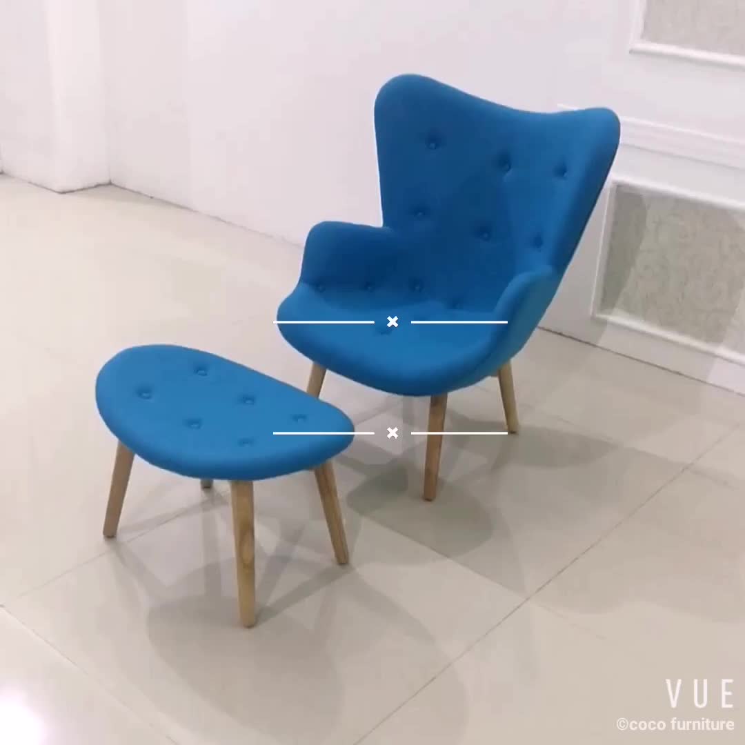 Easy Chair With Ottoman / Mid Century Famous Design Chair New-045 - Buy Relax Chair With Ottoman ...