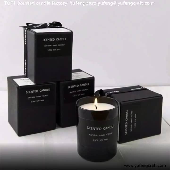 Yufengbest Private Label Natural Soy Wax Scented Candle Factory Custom