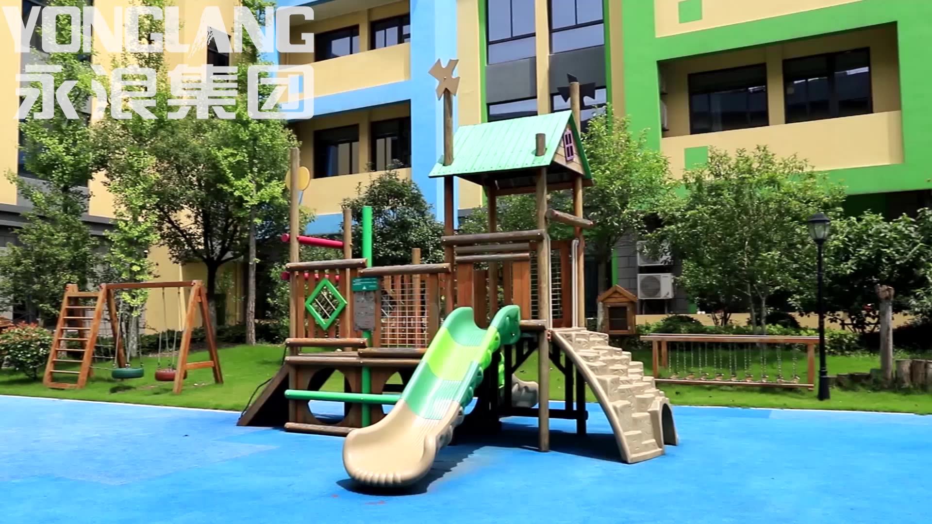 Children Cheap Playground Good Quality Double Slide Swing Equipment Kids Outdoor Playground