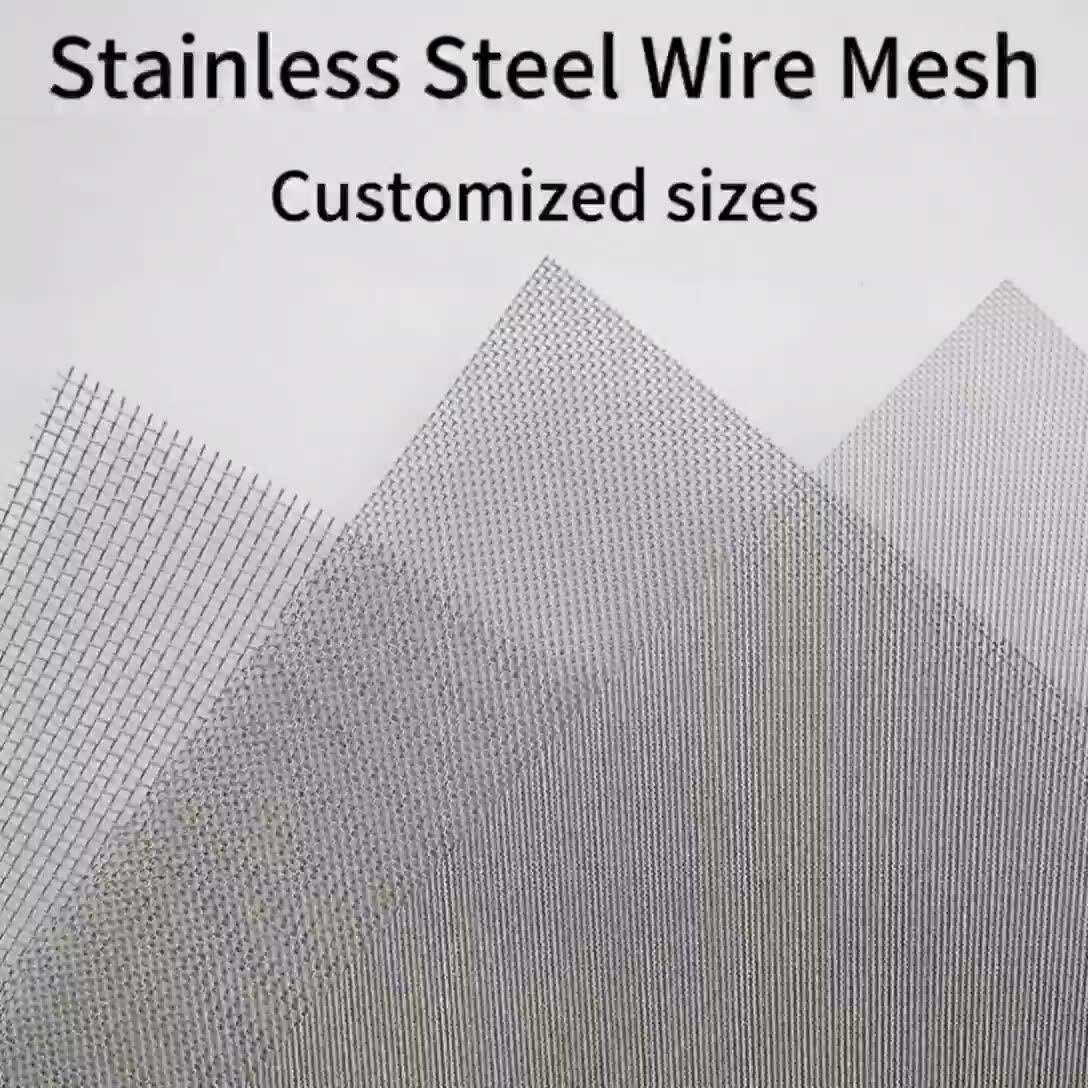 5 10 20 25 50 100 200 300 Micron Ultra Fine 304 316 316l Stainless Steel  Woven Wire Mesh/net/filter Cloth