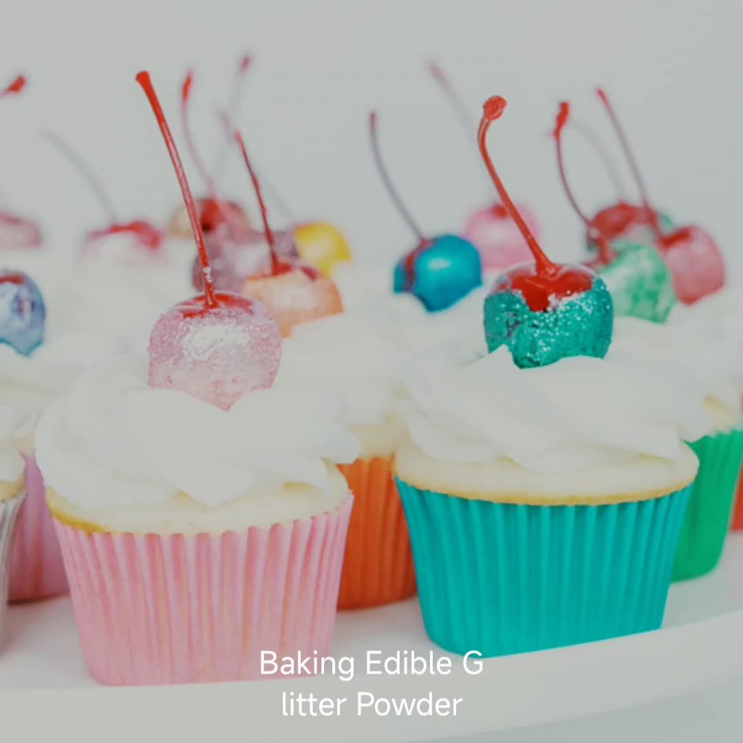 Edible Glitter Powder 15g 13colors Halal Food Color Powder Hot Sale