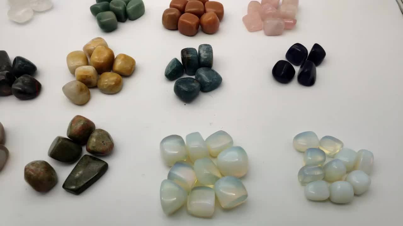 Tumbled Polished Stones Gemstone Gravel Irregular Stones Bulk Colorful