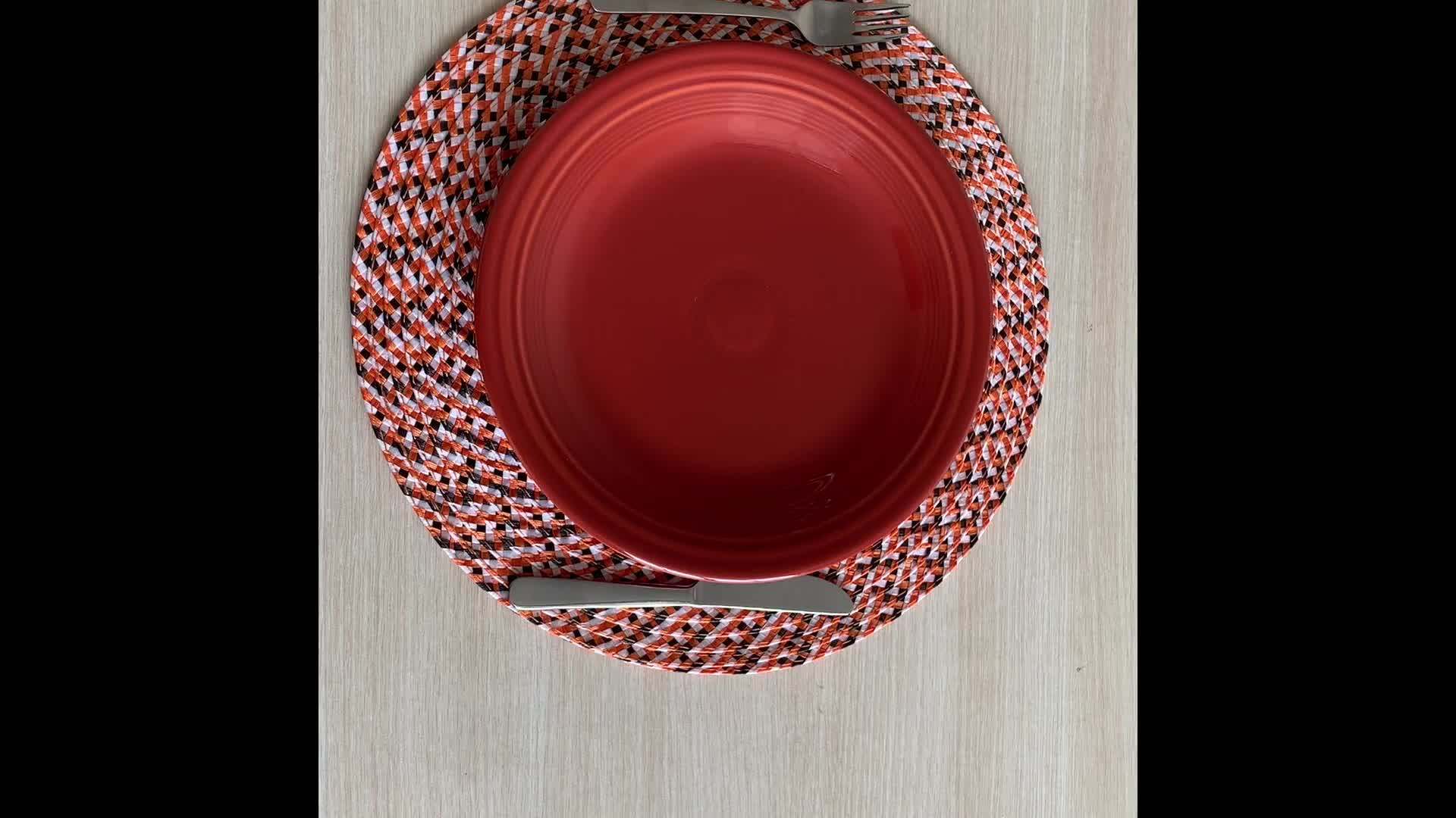 Modern Unique Personalised Plastic Tray Place Mat Placemats Pp Set For