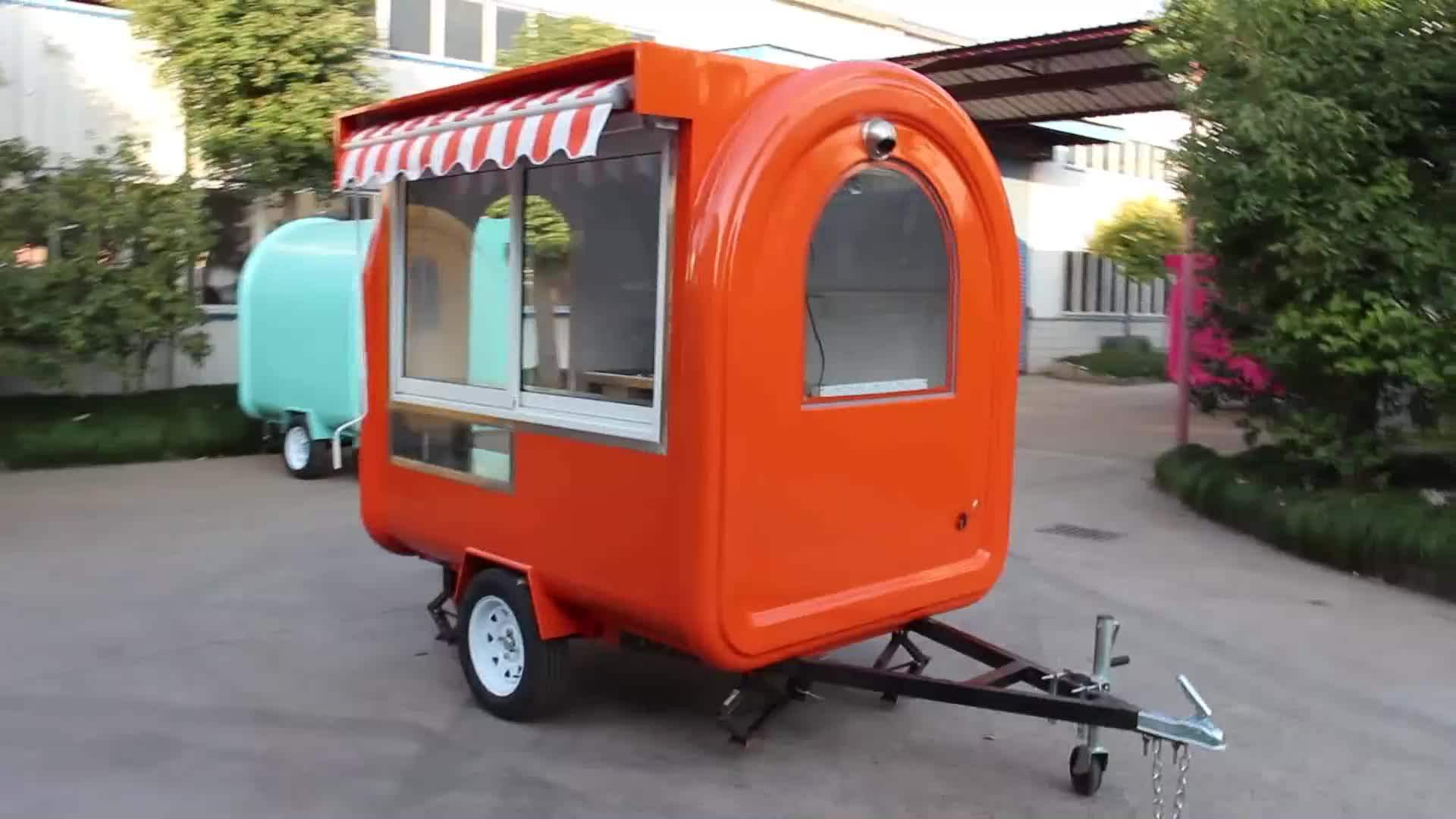 Mobile Caravan Kitchen Trailer Truck Fast Food Trailer Price For Sale