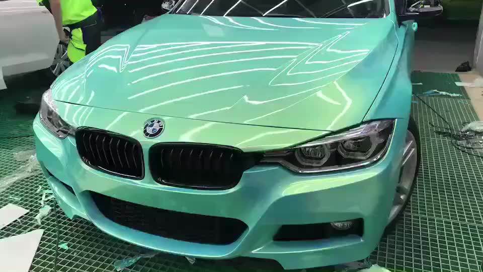 Chameleon Frozen Color Glitter Reglective Car Full Body Vinyl Sticker ...