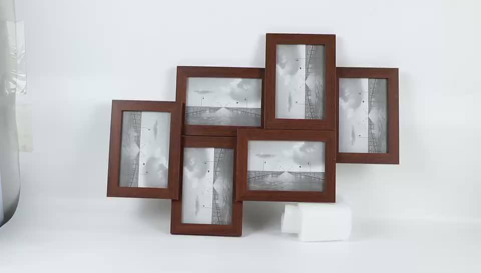 6pcs 4x6" Collage Photo Frame,Mdf Picture Frame,Handmade Collage Frame