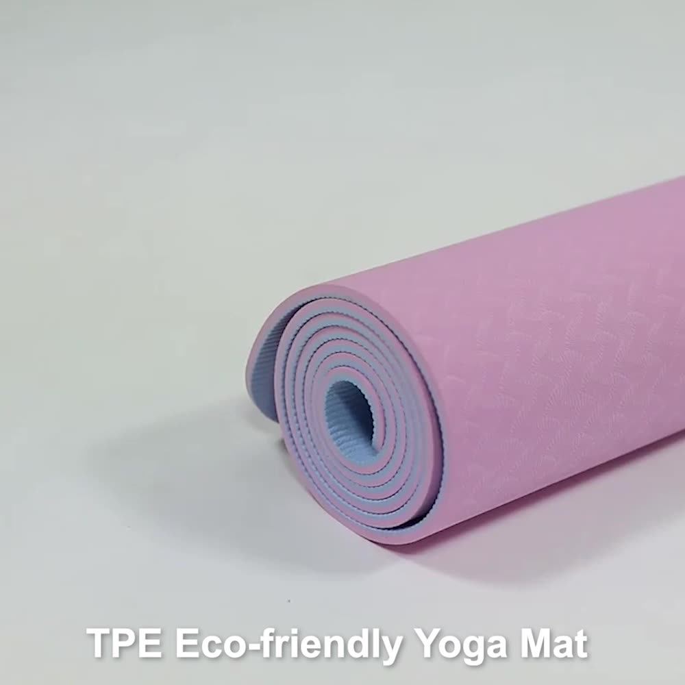 Amazon Hot Sale Cheap Eco Friendly 6 8mm Thick Tapete De Yoga Exercise