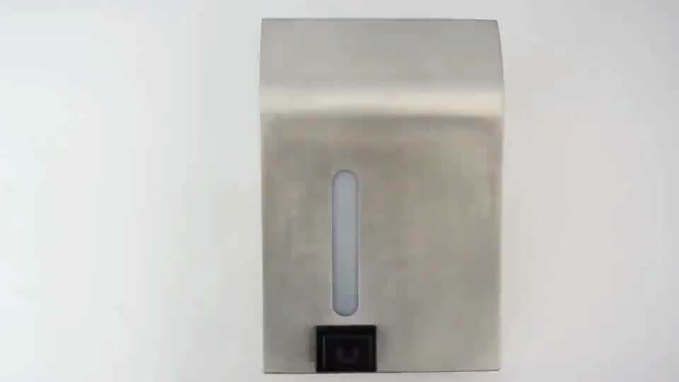 Large Capacity 1200ml Lockable Wall Mounted Stainless Steel Mouthwash