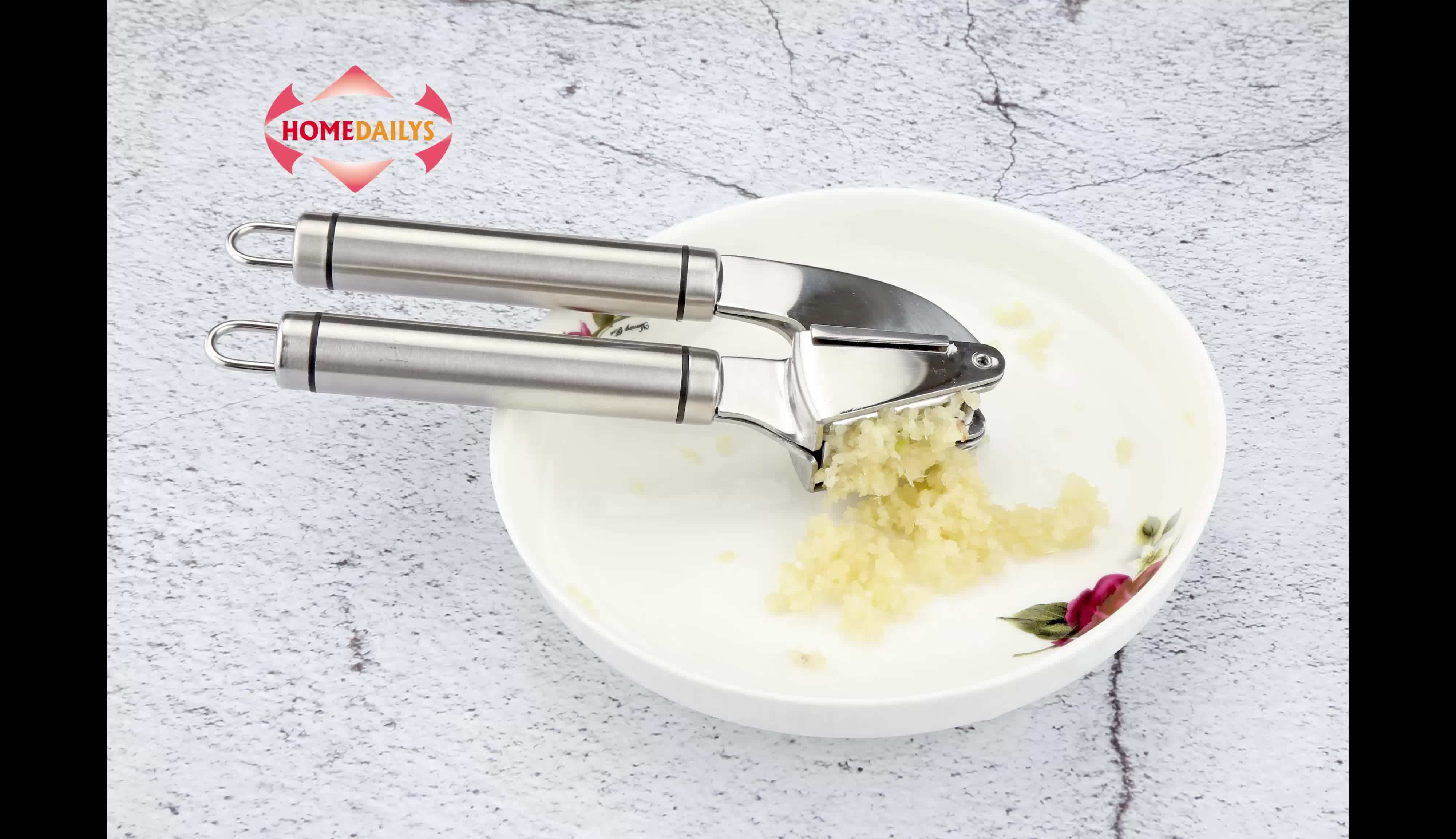 Professional Kitchen 304 High Quality Garlic Press Stainless Steel