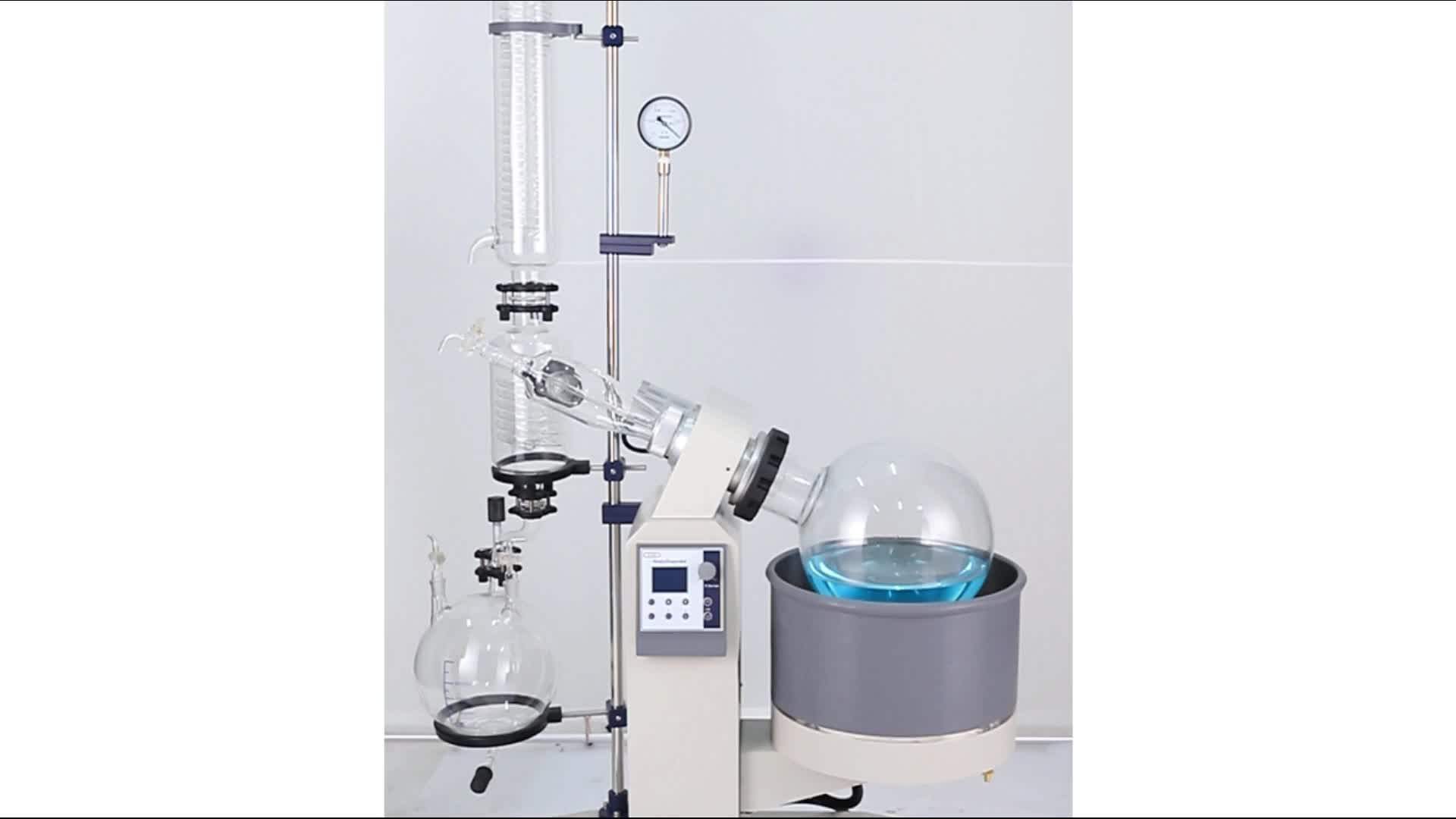 Pilot Scale Vacuum Distillation Essential Oil Distiller Cannabis Oil