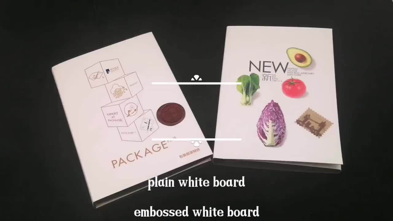 2019 Custom Printed 120gsm High Quality White Ivory Board Cardstock