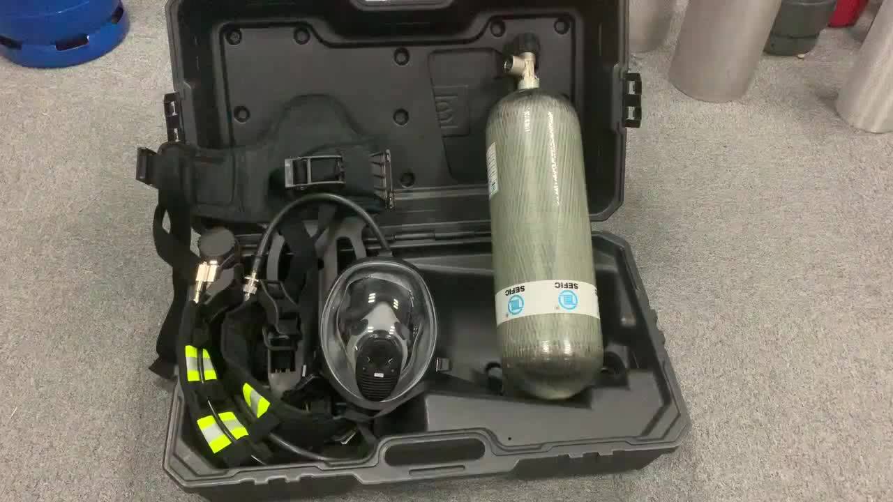 Underwater Diving Gas Breathing Cylinders Carbon Fiber Air Cylinder