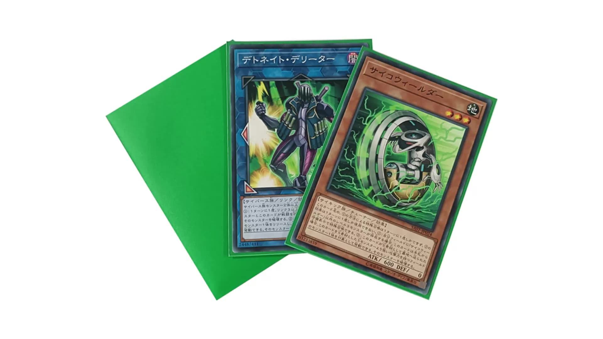 Ygo Yugioh Custom 62x89mm Playing Matte Card Sleeve Colored Card Film