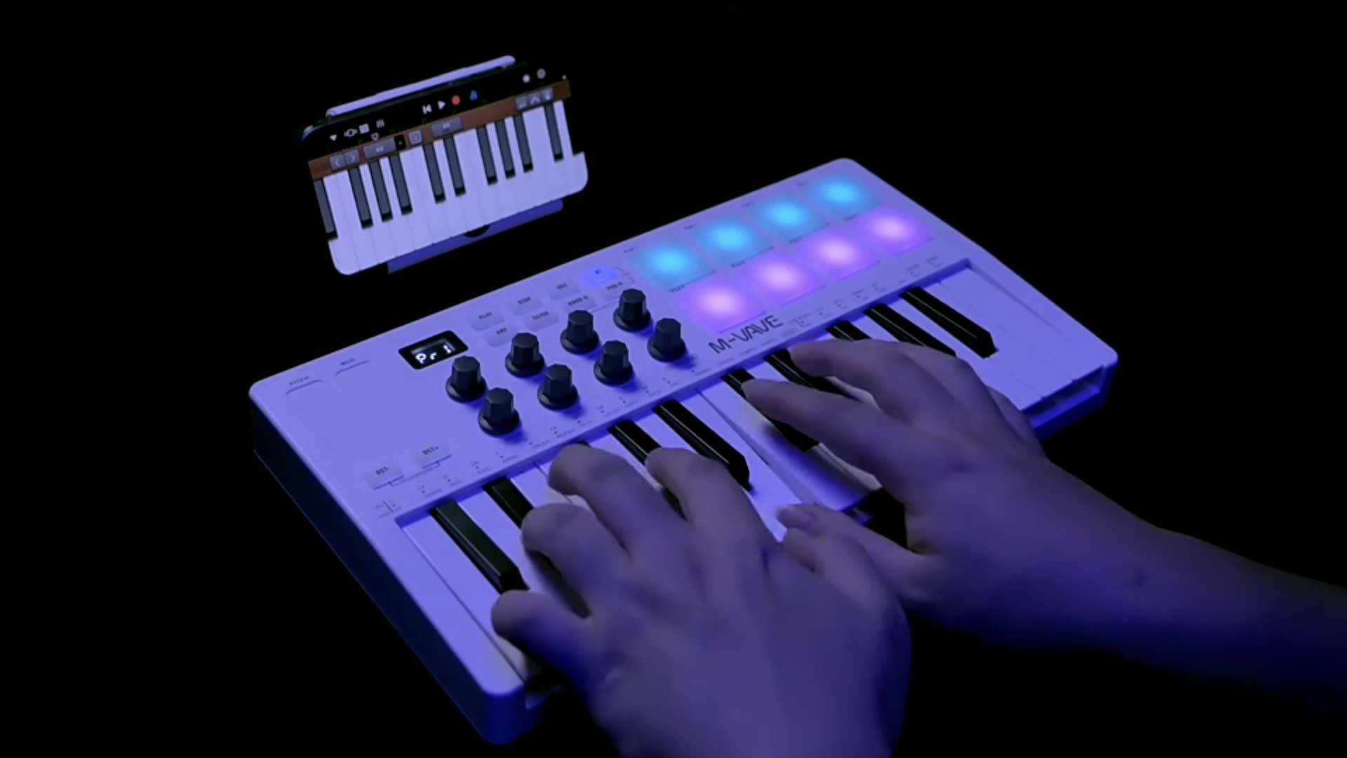 M-VAVE SMK-25 MIDIキーボード ポータブルアレンジメントキーボード