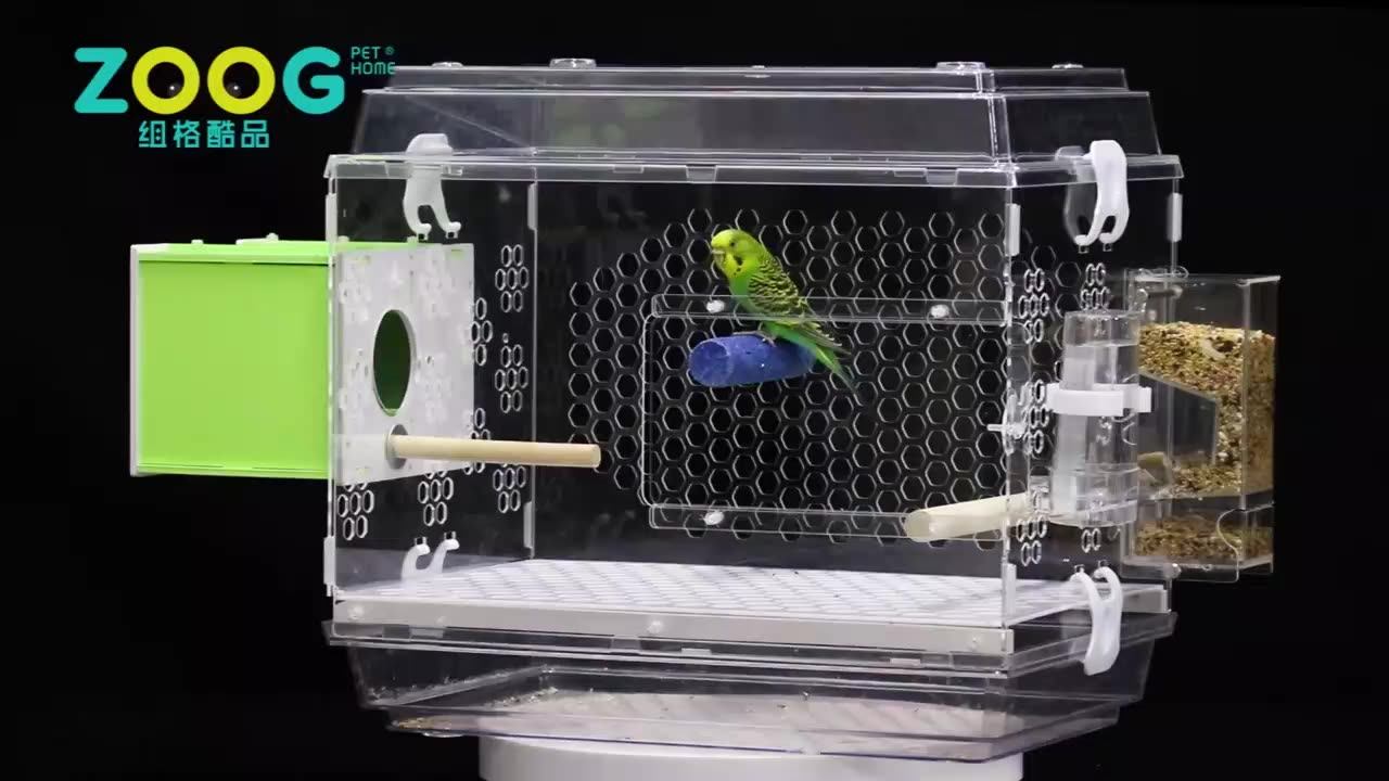 2020 Customized Acrylic Transparent Large Parrot Bird Cage Buy Parrot